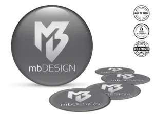 mbDESIGN Ruota Badges Stile Adesivi Epossidici Top